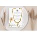 Editable Nurse Graduation White and Gold Invitation Template